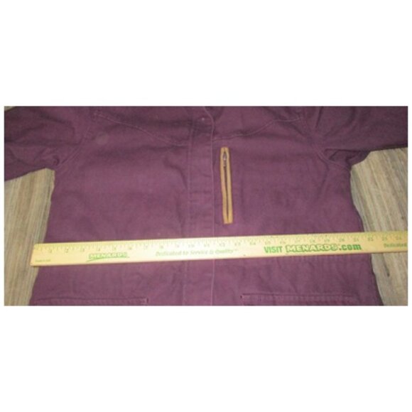 Womens Cabela’s Purple Chore Work Coat Sz Medium Barncore Farmcore Streetwear - Picture 6 of 11